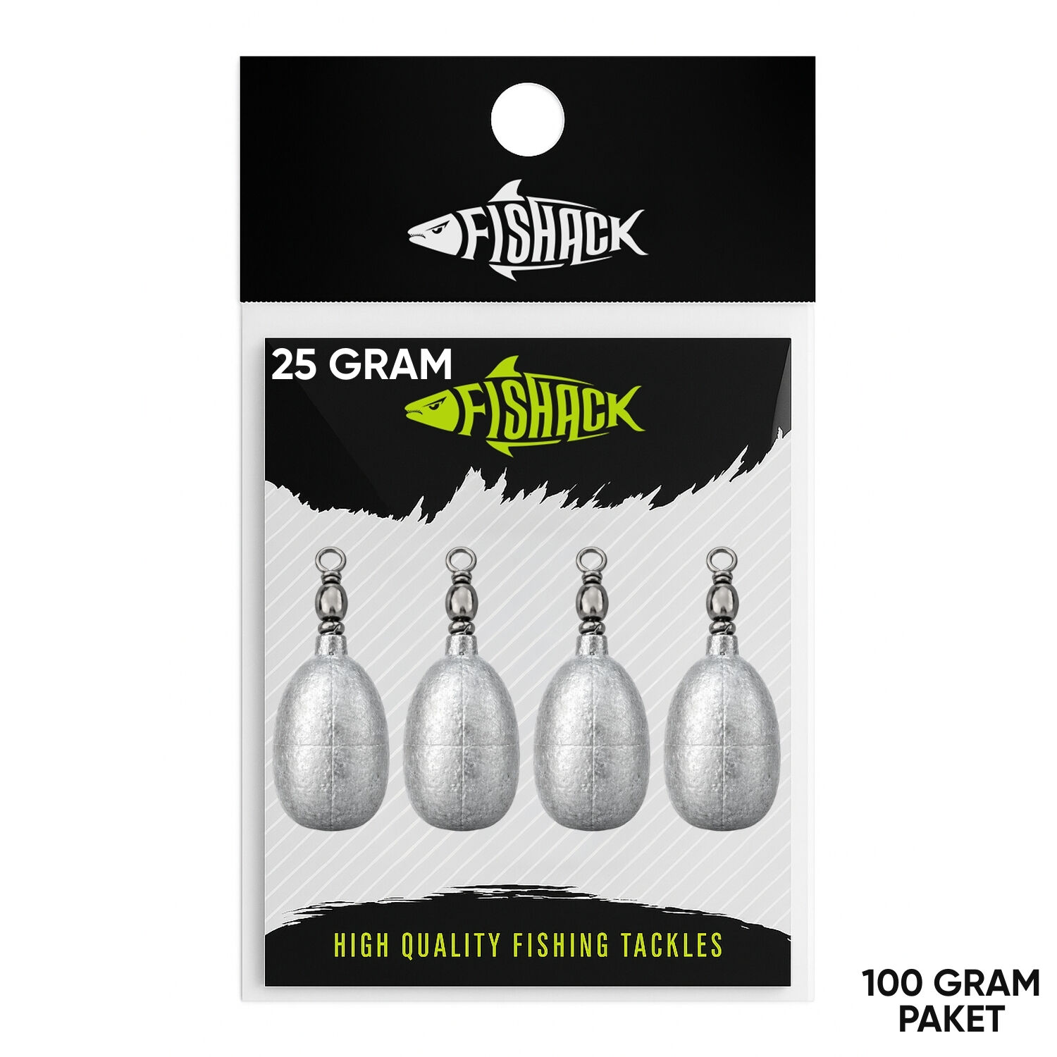 Fishack Fırdöndülü Kurşun 25gr (100gr)