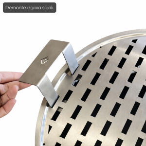 Taşınabilir Kömür Barbekü Mangal - Küçük - 33cm*13cm*52cm