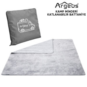 Kamp Minderi & Katlanabilir Polar Kamp Battaniyesi - Argeus - Gri