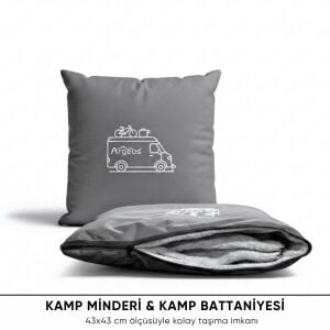 Kamp Minderi & Katlanabilir Polar Kamp Battaniyesi - Argeus - Gri
