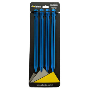 Alpinist Alüminyum 6061 Çadır Kazığı 18 cm Mavi 4'lü