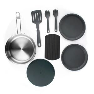 Adventure Çelik Kızartma Tava Seti (9 Parça) 0.94 Lt