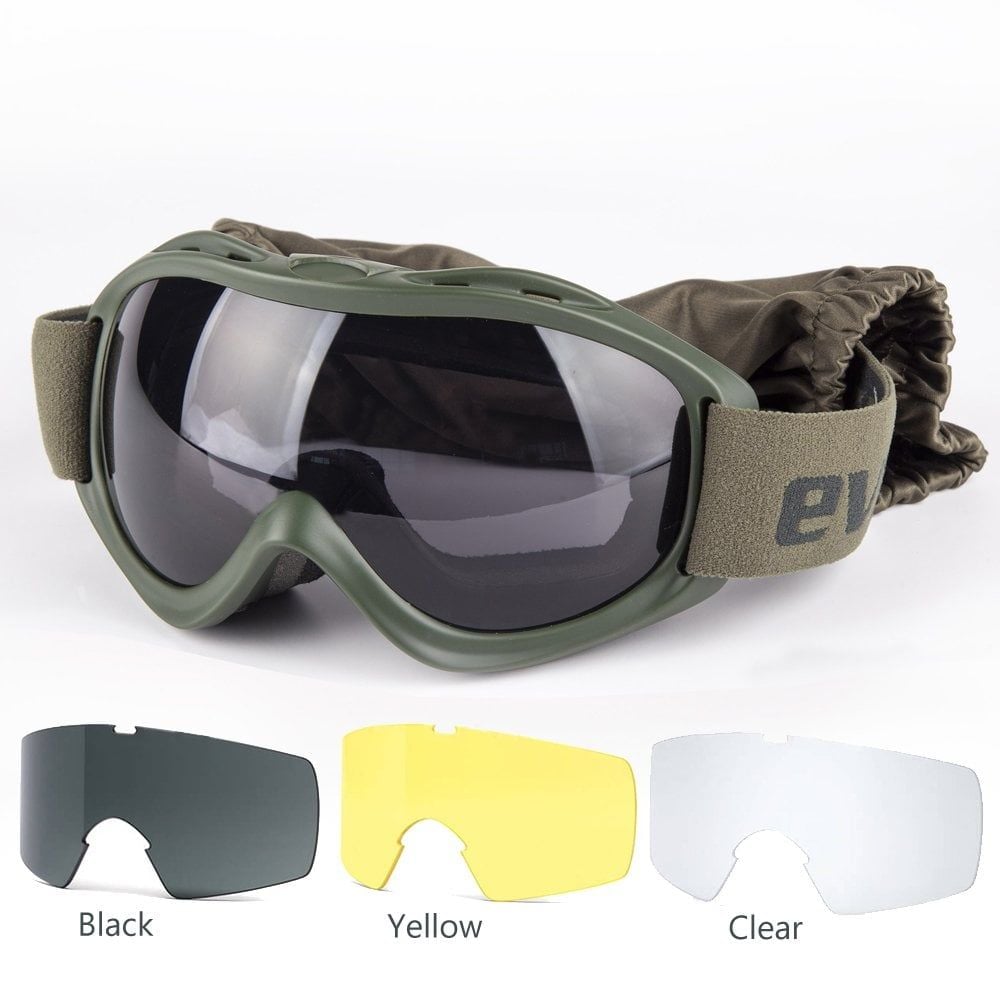 Evolite Balistik Protector Goggle-Khaki MIL-PRF