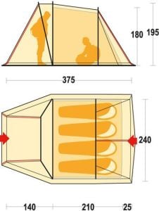 Ferrino Komi 4 Kamp Çadırı