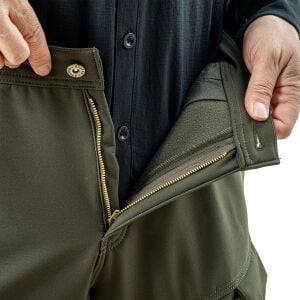 İçi Polarlı Softshell Pantolon - Su Rüzgar Geçirmez - Savage - Haki
