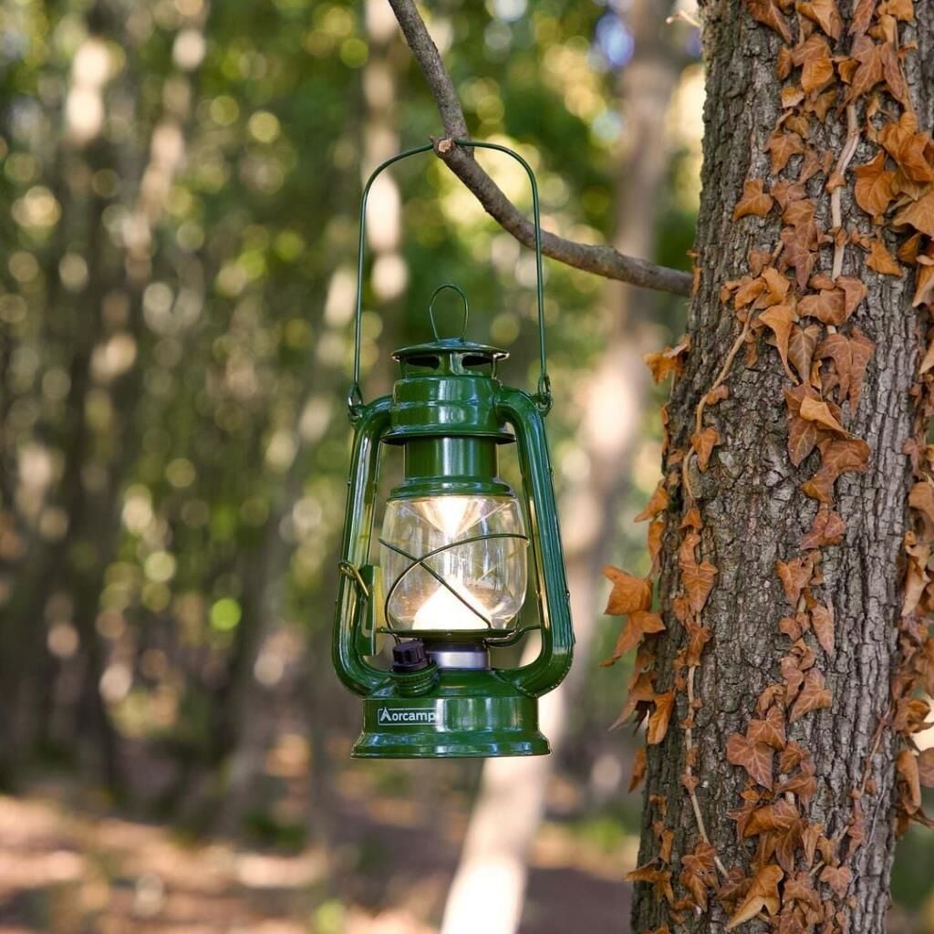 Retro Gemici ve Kamp Lambası - Orcamp - Yeşil (OUT-4210)