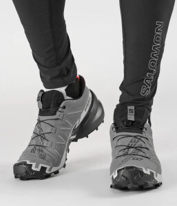 Salomon Speedcross 6 Erkek Koşu Ayakkabısı - Quiet Shade/Black/Pearl Blue