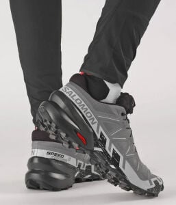 Salomon Speedcross 6 Erkek Koşu Ayakkabısı - Quiet Shade/Black/Pearl Blue