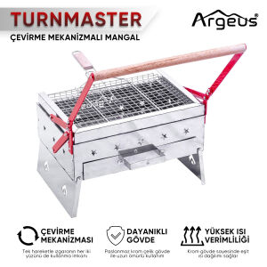 Çevirme Mekanizmalı Krom Mangal - Argeus Turnmaster