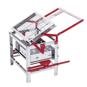 Çevirme Mekanizmalı  Krom Mangal - Yükseklik Ayarlı - Argeus Turnmaster Pro