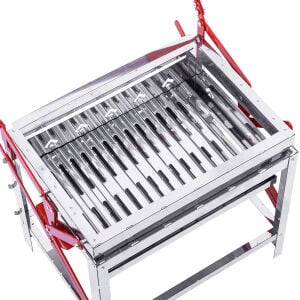 Çevirme Mekanizmalı  Krom Mangal - Yükseklik Ayarlı - Argeus Turnmaster Pro