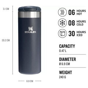 Stanley The Aerolight Transit Termos Bardak 0.47 Lt Antrasit