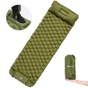 Night Cat QD-01 Dahili Pompalı Ultralight Şişme Mat - Yeşil