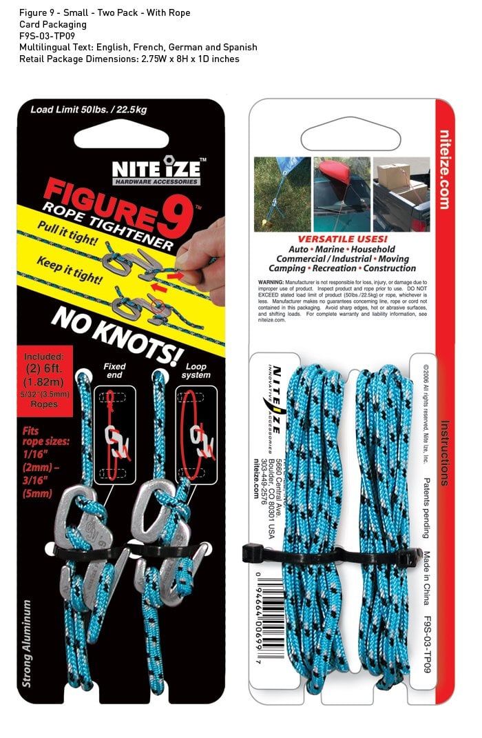 Nite-ize Figure9 Small Two Pack With Rope