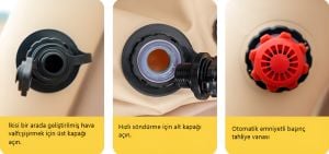 Otomatik Şişme Kamp Çadırı 4 kişilik - Manuel Hava pompalı