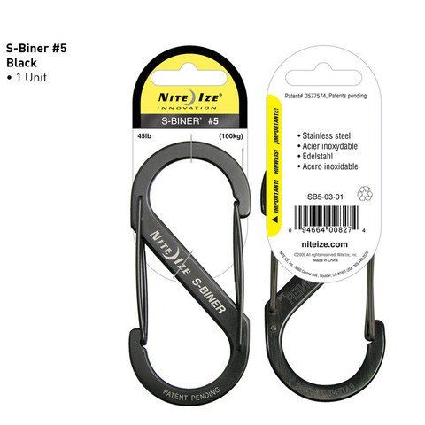 Nite-ize S-Biner Size 5 Black
