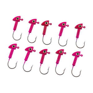 Jighead - Zoka - Kurşunlu Olta İğnesi - (XH-A 06) - Pembe - 8 Gr - 10 Adet