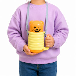 Çocuk Çelik Matara - Emojili - 350 ml - Sarı - 200339