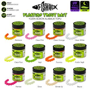 Yüzen Silikon Alabalık Topu - Fishack EggX - 40 Adet - Sarımsak Kokulu