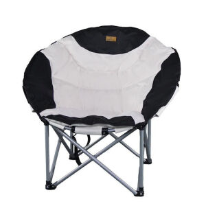 Katlanır Kamp Piknik Sandalyesi - Madfox Moonchair Deluxe - Siyah/Gri - 547212