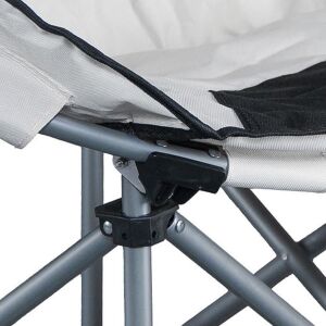 Katlanır Kamp Piknik Sandalyesi - Madfox Moonchair Deluxe - Siyah/Gri - 547212