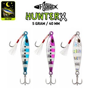 3'lü Metal Jig Yem Seti - Fishack Hunterx - 5g 40mm