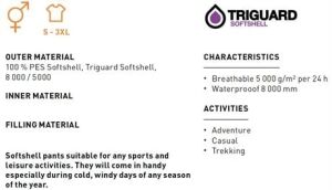 Trimm Sigma Softshell Pantolon - Erkek