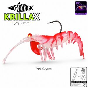 Silikon Karides Yem Fishack Krillax - UV Boyalı - 5,9g 50mm