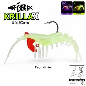 Silikon Karides Yem Fishack Krillax - UV Boyalı - 11g 70mm