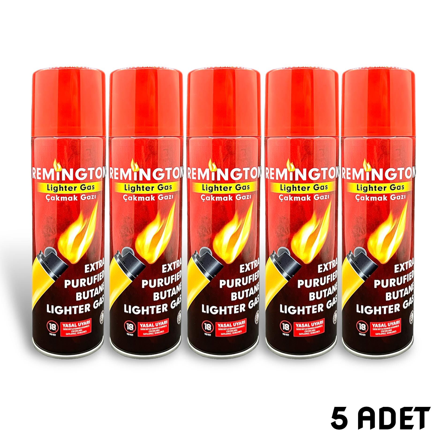 Çakmak Gazı Tüpü - Tam Dolu - 270 ml. - 5'li  (RMTN)