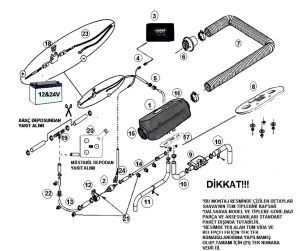 DAİ SHAVA S3 - 3KW DİZEL ISITICI