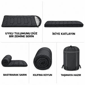 Kamp Uyku Tulumu - Army - Dijital Kamuflaj - Extreme -30C° - Savage YS-530