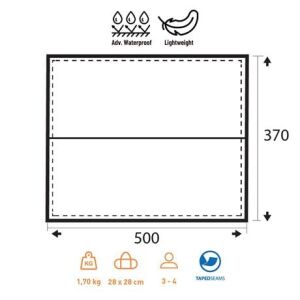 Trimm Trace XL 370x500 Outdoor Tarp - Yeşil