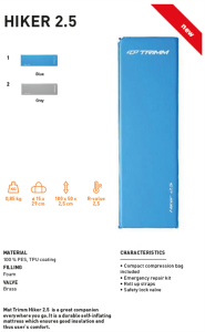 Trimm Hiker Şişme Mat - Gri