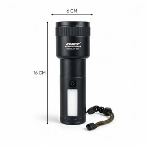 Şarj Edilebilir Zoomlu El Feneri - 1500 Lümen - 15 Watt - DAT - DT-805