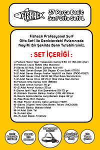 Fishack 37 Parça Surf Basic Deniz Olta Seti L - 3.30MT / 50-100GR