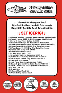 Fishack 38 Parça Surf Prime Deniz Olta Seti L - 3.60MT / 100-200GR