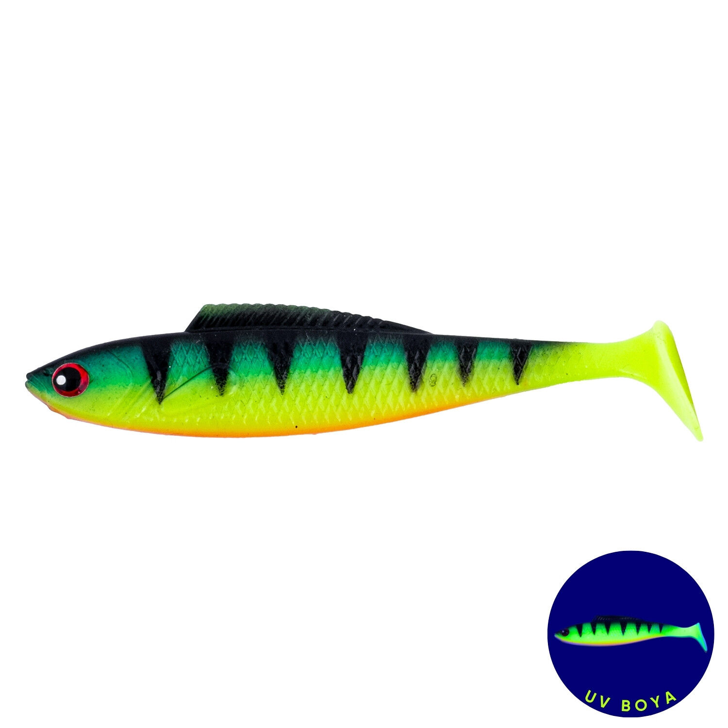 Silikon Balık - 4,5g 85mm - Fishack PredatorX - UV Boyalı - Volt