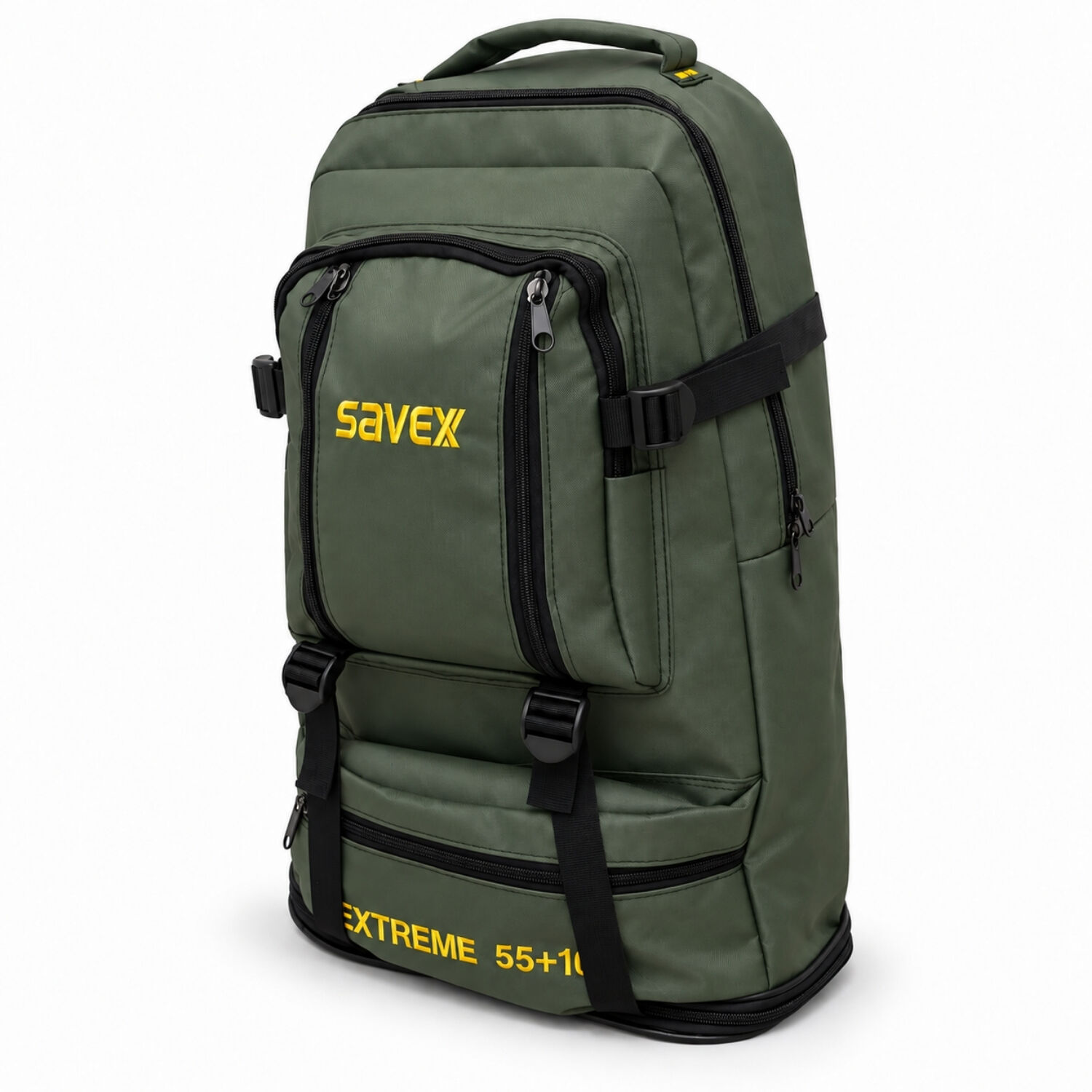 Profesyonel Körüklü Sırt Çantası - Savex - 55+10 LT - Haki