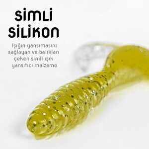 Silikon Kurt Yem - 60mm - Hardal - Yumy (18065-SM024-07)