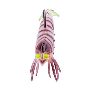 Silikon Karides Yem - 7g 75mm - Fishack Krillax - UV Boyalı - Ghost Shrimp