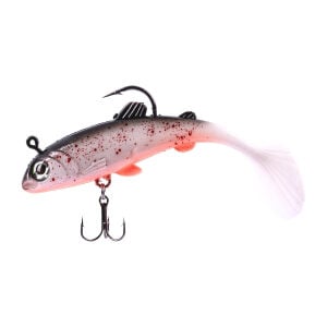 Silikon Balık - 15g 100mm - Üçlü İğneli - Fishack - UV Boyalı - Ember