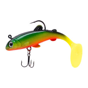 Silikon Balık - 15g 100mm - Üçlü İğneli - Fishack - UV Boyalı - Liechen