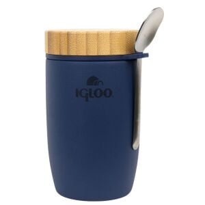 Çelik Yemek Termos - Igloo - Bamboo - 500 ml - Lacivert - 205789