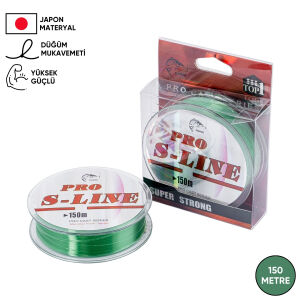 Yeşil Olta Misinası - Japon Materyal - 150 Metre - Pro S-Line - 0,20mm