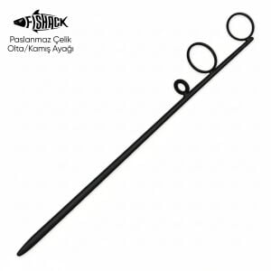 Olta Kamış Ayağı - Paslanmaz Çelik - Fishack - Siyah