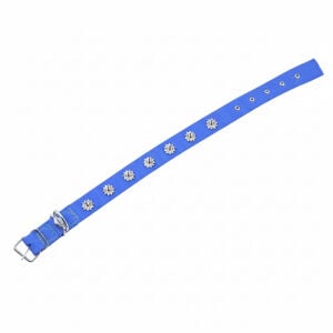 Dokuma Çivili Köpek Boyun Tasması - 4*70 cm - Mavi