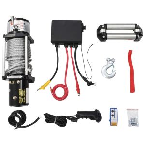Lianda Elephant 12000 lb Çelik Halatlı Off-Road 4x4 Elektrikli Vinç 12V