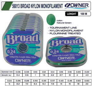 Owner 56013 Broad 100m Natural Clear Misina 10 Adetli