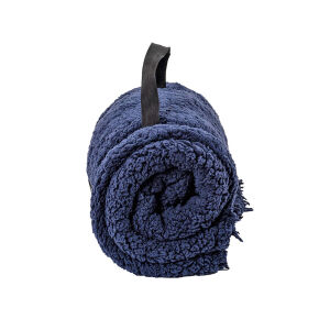 Peluş Polar Kamp Battaniyesi - Lacivert